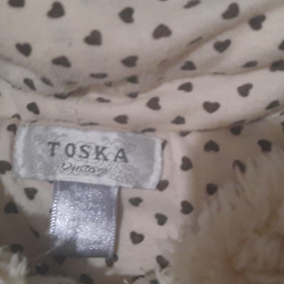 White sherpa zip up with hood. - Picture 2 of 2